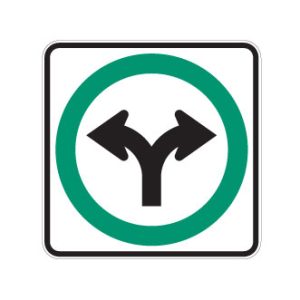 Obligation de tourner à droite ou à gauche