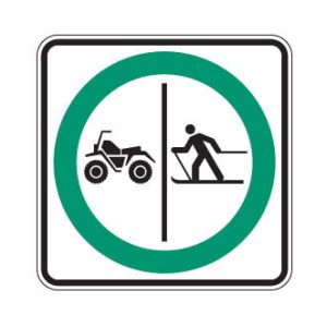 Trajet obligatoire séparé pour quads et skieurs de fond