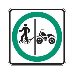 Trajet obligatoire séparé pour quads et raquetteurs