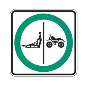 Trajet obligatoire séparé pour quads et traîneaux à chiens