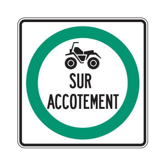 Obligation de circuler sur l'accotement