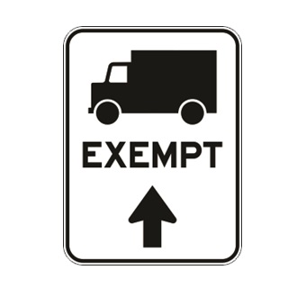 Exemption de véhicules lourds à une traverse