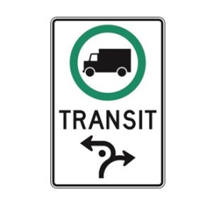 Trajet obligatoire pour les camions (À droite ou à gauche)