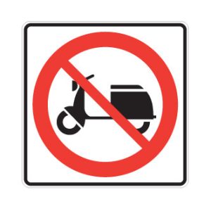 Accès interdit aux cyclomoteurs