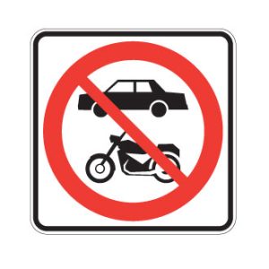 Accès interdit aux automobiles et aux motocyclettes
