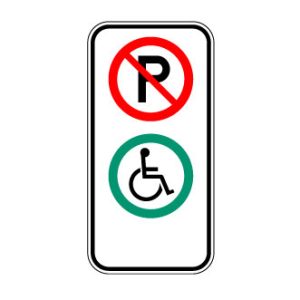 Stationnement réservé pour les personnes handicapées