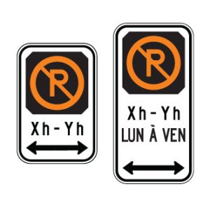 Stationnement interdit lorsque les feux sont allumés