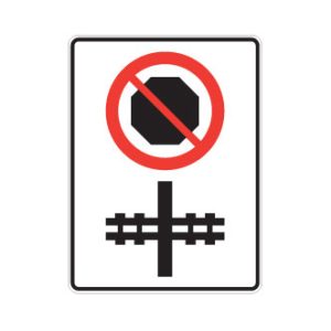 Arrêt interdit sur la voie ferrée