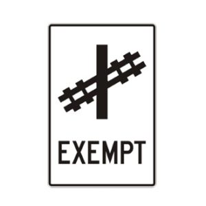 Exemption d'arrêt à un passage à niveau