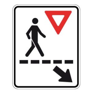 Passage pour piétons vers la droite