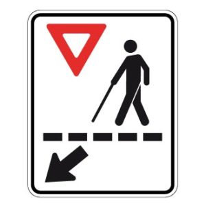 Passage pour personnes atteintes de déficiense visuelle