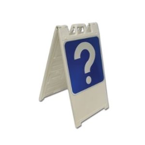 PORTE AFFICHE 25" X 45" BLANC