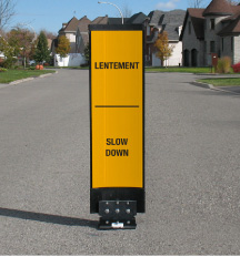 Balise PED-ZONE pour réduction de vitesse Jaune