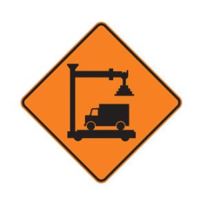 Poste de contrôle du transport routier temporaire