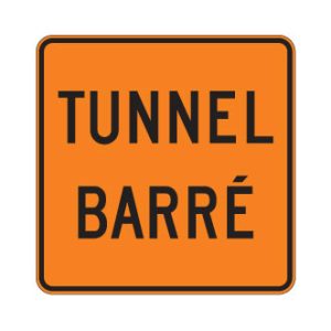 Tunnel temporairement fermé à la circulation