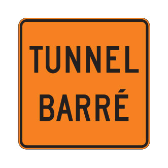 Tunnel temporairement fermé à la circulation
