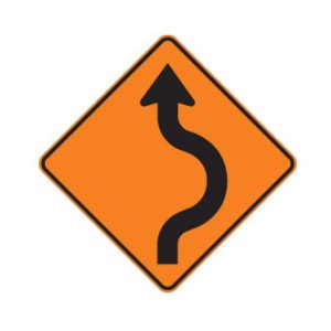 Déviation vers la droite