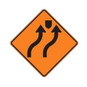 Déviation de 2 voies à droite