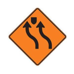 Déviation de 2 voies à gauche