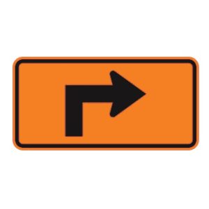 Panonceau de direction avancée à droite