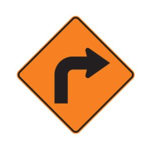 Virage à droite 90°