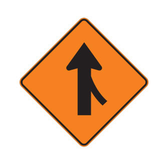 Voie convergente à droite